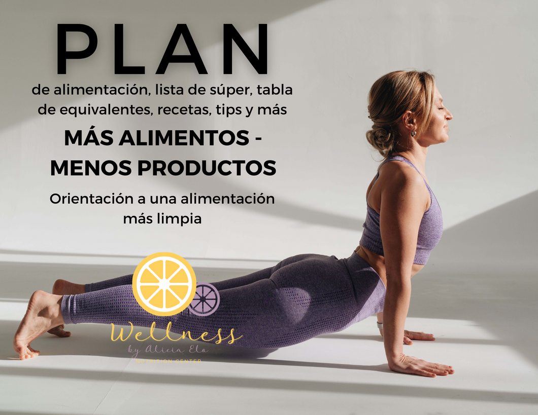 Plan de alimentación: Más alimentos - Menos productos